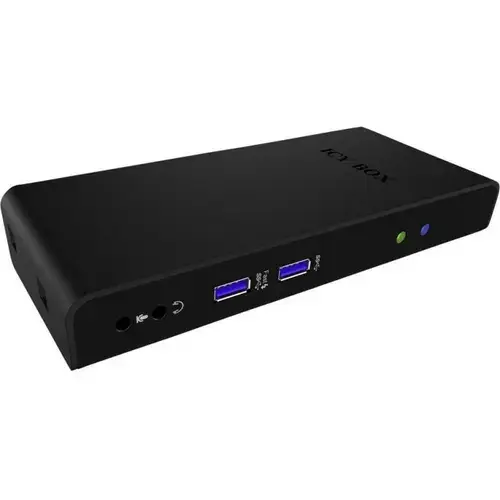 Docking Station RaidSonic, IcyBox, USB, HDMI, Negru