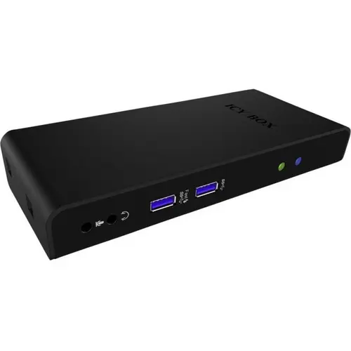 Docking Station RaidSonic, IcyBox, USB, HDMI, Negru