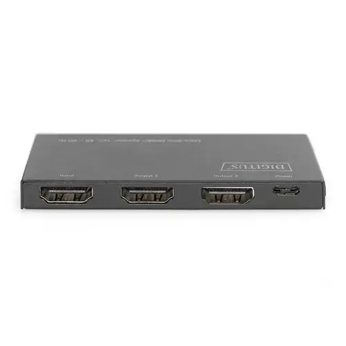 Switch HDMI 4K, Digitus DS-45322, ultra slim, 2 x HDMI, Negru