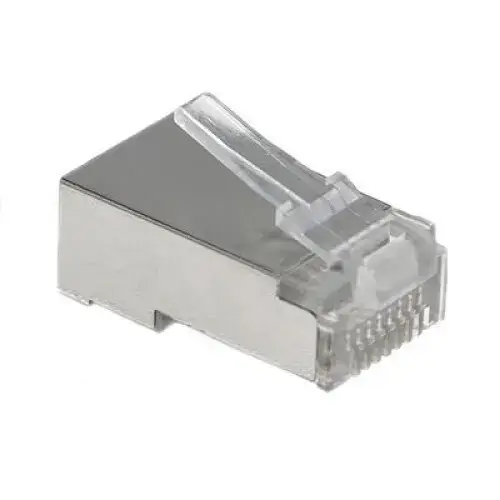 Pachet de conectori modulari ecranati LogiLink, RJ45, cat6, 50 bucati