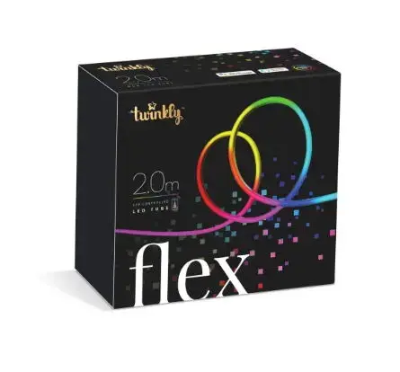 Instalatie de craciun Twinkly TWFL200STW-WEU, 190 leduri, 2m
