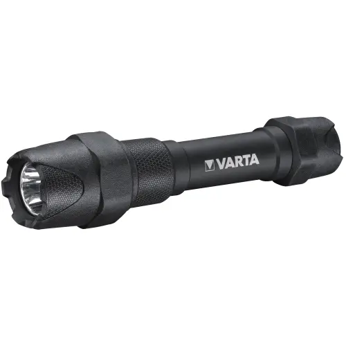 Lanterna LED Varta F20 Pro, rezistenta sporita, 6W, 350 lm, IP67, aluminiu, baterii incluse 2xAA