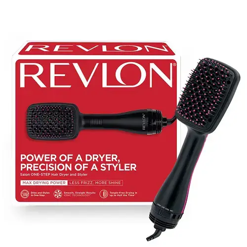 Perie electrica de par REVLON One-Step Hair Dryer & Styler, RVDR5212E2, ionizare, 2 trepte de temperatura