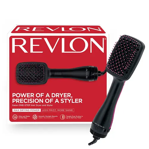 Perie electrica de par REVLON One-Step Hair Dryer & Styler, RVDR5212E2, ionizare, 2 trepte de temperatura