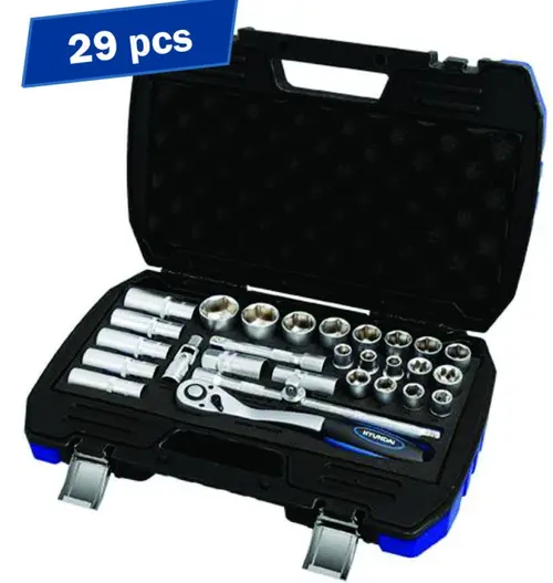 Trusa chei tubulare Hyundai HY-59653, 29 piese