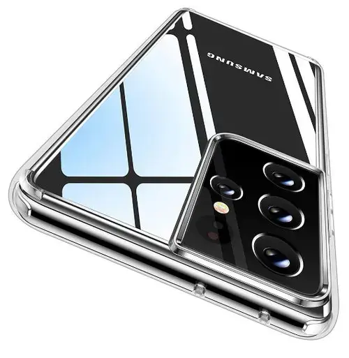 Protectie Spate Devia Crystal Clear DVHSNS21UCC pentru Samsung Galaxy S21 Ultra (Transparent)