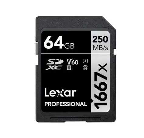 Card de Memorie Lexar Professional 1667x, SDXC, 64GB, Clasa 10, UHS-II