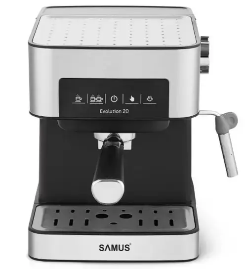 Espressor manual Samus EVOLUTION 20, 850 W, 1.6 L (Negru/Argintiu)
