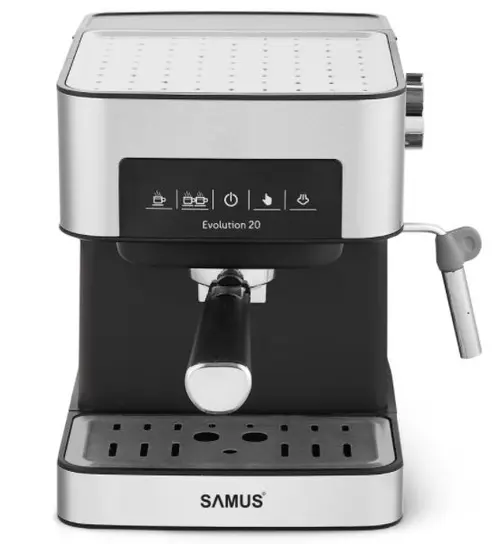 Espressor manual Samus EVOLUTION 20, 850 W, 1.6 L (Negru/Argintiu)