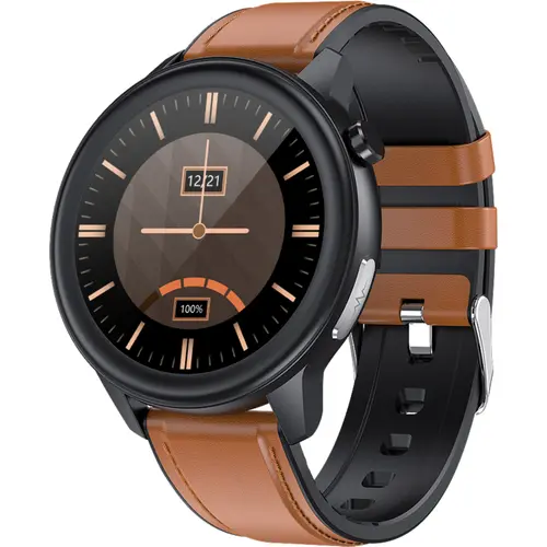 Smartwatch Maxcom FW46 Xenon, bratara TPU, ecran  TFT 1.3”, IP67, Bluetooth, Android / iOS   (Negru)