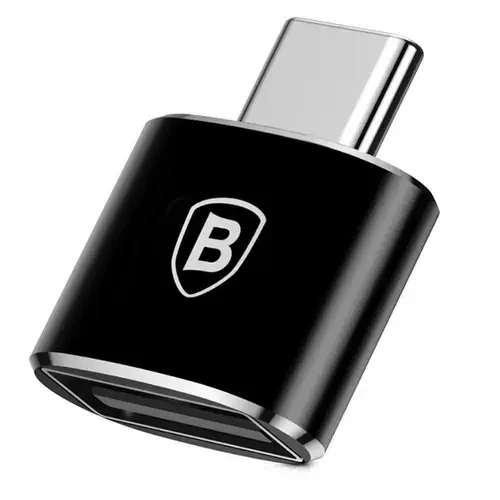 Adaptor Baseus Mini CATOTG-01, USB 3.0 - USB Type-C, 2.4 A max (Negru)