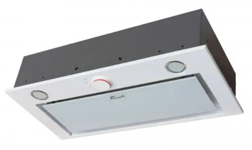 Hota incorporabila Tornado Modul Glass 750 (60), 1 Motor, 3 Viteze, 750 m3/h, Filtru anti-grasimi, Clasa E, 60 cm (Alb)