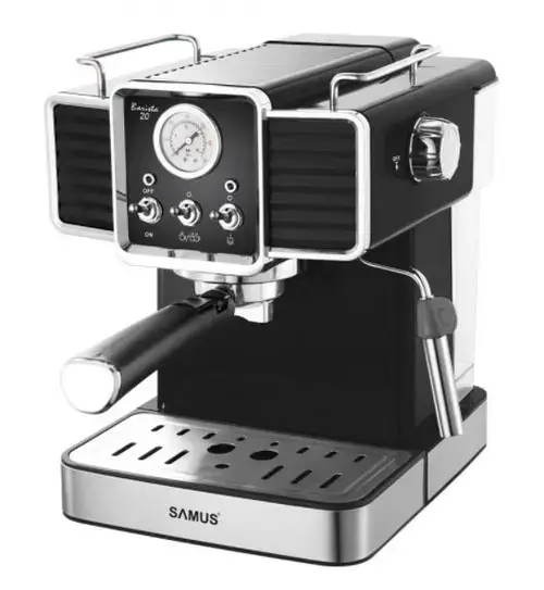 Espressor Samus BARISTA 20, 1350 W, 20 Bari, 1500 ml (Negru/Inox)