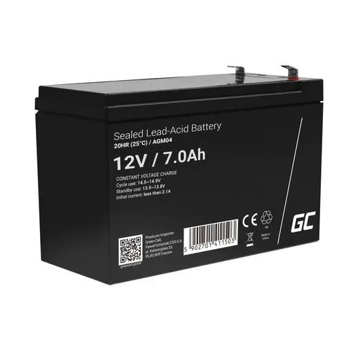 Acumulator Green Cell AGM04 12V 7Ah F2