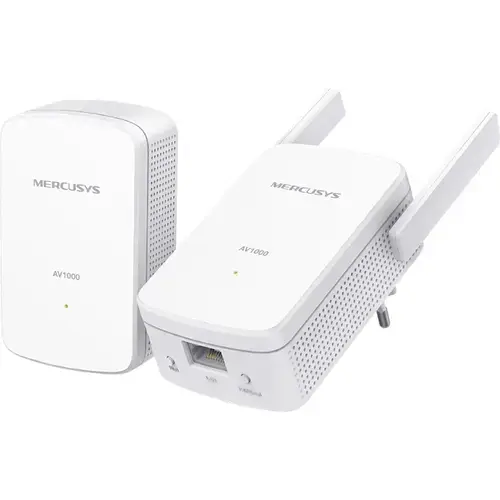 Kit Adaptor Powerline Mercusys MP510 KIT, AV1000 Gigabit, 2 antene Wi-Fi