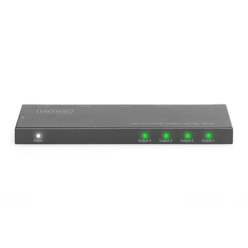 Switch HDMI 4K, Digitus DS-45323, ultra slim, 4 x HDMI, Negru