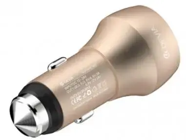 Incarcator Auto Devia Hammer, 2 x USB, 3.0A (Auriu)