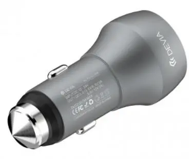 Incarcator Auto Devia Hammer, 2 x USB, 3.0A (Gri)