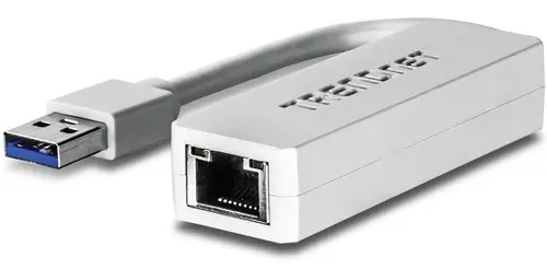 Placa de retea TRENDnet TU3-ETG, USB 3.0, Gigabit (Alb)