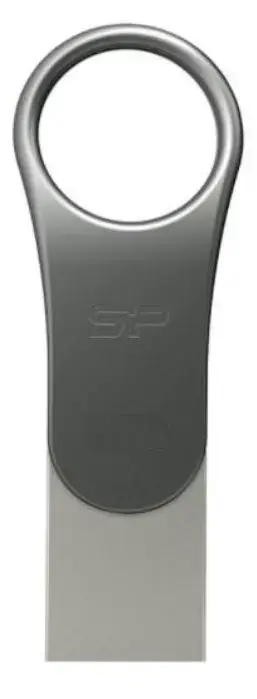 Stick USB Silicon Power Mobile C80, 16GB, USB 3.0 Type-C (Argintiu)