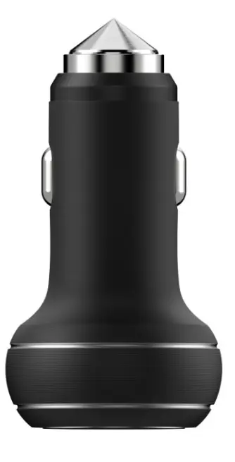 Incarcator Auto Devia Thor DVTHIA2USBB, Dual USB (Negru)