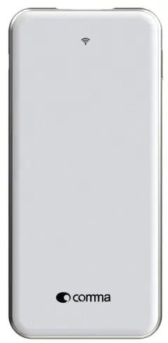 Acumulator Extern Comma Slimbox Wireless CMSB5AWS32GBW, 5000 mAh, Memorie Externa 32 GB, Universal (Alb)