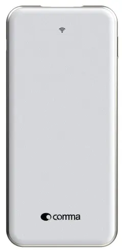 Acumulator Extern Comma Slimbox Wireless CMSB5AWS32GBW, 5000 mAh, Memorie Externa 32 GB, Universal (Alb)