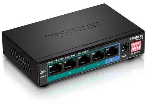 Switch Trendnet TPE-LG50, Gigabit, 5 porturi, PoE+