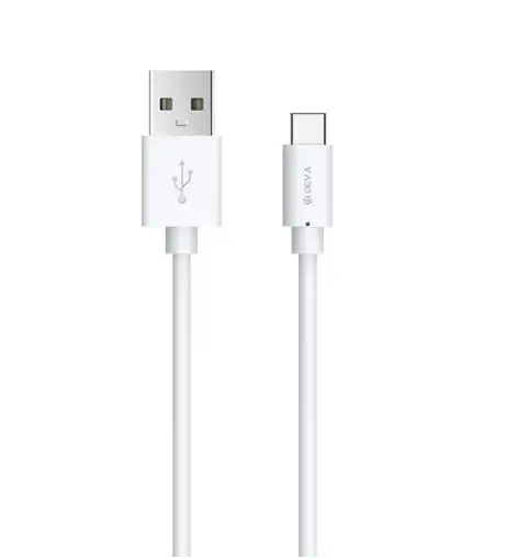 Cablu de date Devia Kintone, USB - USB Type-C, 1m (Alb)