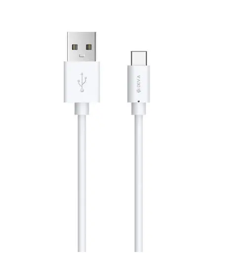 Cablu de date Devia Kintone, USB - USB Type-C, 1m (Alb)