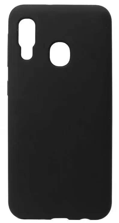 Protectie Spate Lemontti Liquid Silicone LEMCLSA20EBK pentru Samsung Galaxy A20e (Negru)