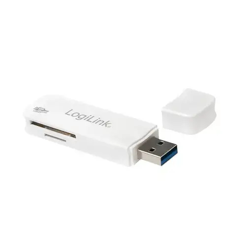 Card reader LOGILINK CR0034A, interfata USB 3.0, SD/microSD (Alb)