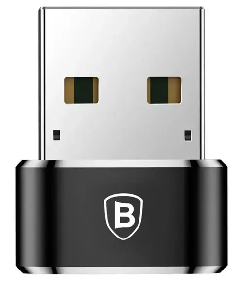 Adaptor Baseus Mini CAAOTG-01, USB Type-C - USB 2.0, 5 A max (Negru)
