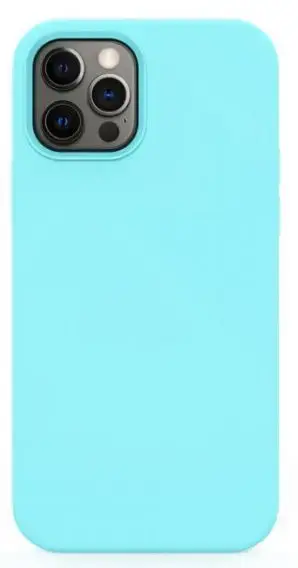 Protectie spate Lemontti Liquid Silicon LEMCLSXIIPMTB pentru iPhone 12 Pro Max (Albastru deschis)