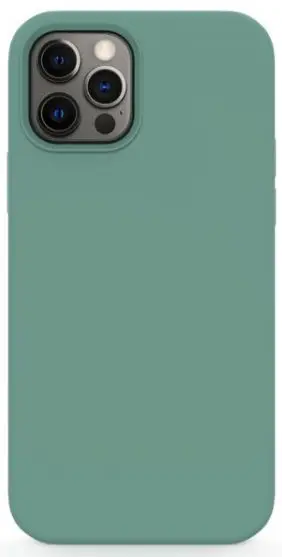 Protectie spate Lemontti Liquid Silicon LEMCLSXIIPMFG pentru iPhone 12 Pro Max (Verde inchis)