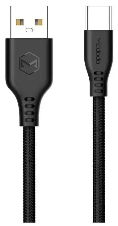 Cablu de date Mcdodo Warrior Series CA-5170, USB Type-C, 2 A, 1 m (Negru)