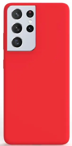 Protectie spate Lemontti LEMCLSILS21URD pentru Samsung Galaxy S21 Ultra (Rosu)
