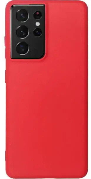 Protectie Spate Just Must Candy JMSILCNDS21UR pentru Samsung Galaxy S21 Ultra (Rosu)
