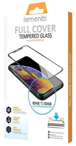 Folie Protectie Sticla Temperata Lemontti Full Fit LEMFSFFOA545GBK  pentru Oppo A54 5G (Transparent/Negru)