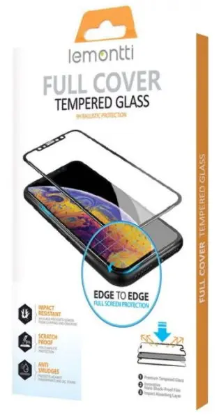 Folie Protectie Sticla Temperata Lemontti Full Fit LEMFSFFOA545GBK  pentru Oppo A54 5G (Transparent/Negru)