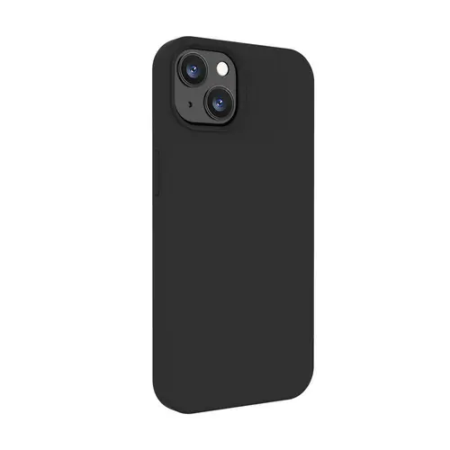 Husa Protectie Spate Lemontti Liquid Silicon LHLSI13BK pentru iPhone 13 (Negru)