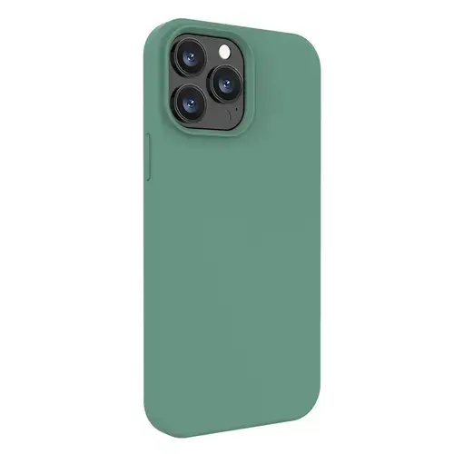 Husa Protectie Spate Lemontti Liquid Silicon LHLSI13PFG pentru iPhone 13 Pro (Verde)