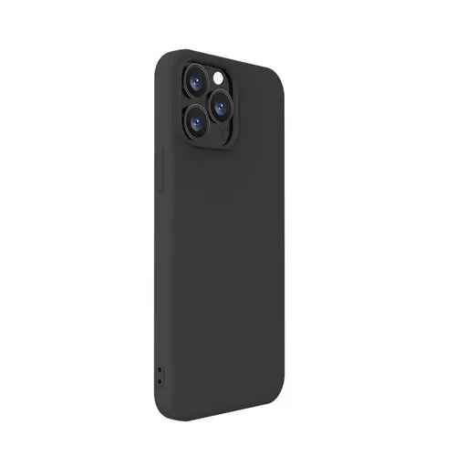 Husa Protectie Spate Lemontti Silicon Soft Slim LHSSSI13PMBK pentru iPhone 13 Pro Max (Negru)