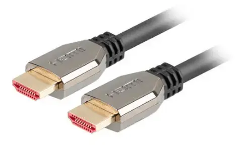 Cablu Lanberg CA-HDMI-30CU-0010-BK, HDMI -HDMI, 8K, 1m (Negru)