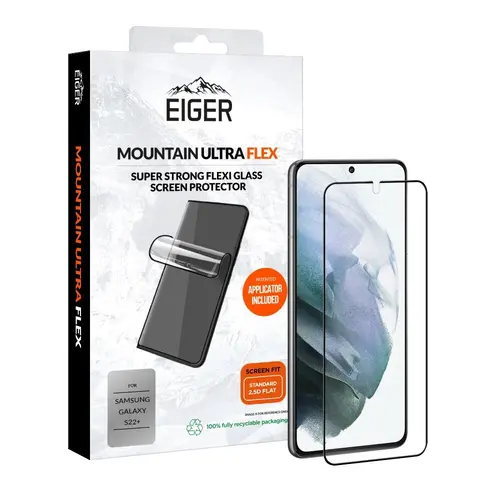 Folie Eiger Mountain Ultraflex 2.5D compatibila cu Samsung Galaxy S22 Plus, Clear