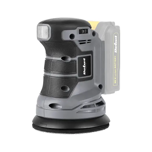 Masina de slefuit orbitala fara fir Rebel Tools, 20 V, 2 Ah, FARA baterie si incarcator