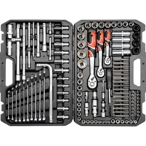Trusa tubulare Yato YT-38872, chei combinate, antrenor, 128 piese