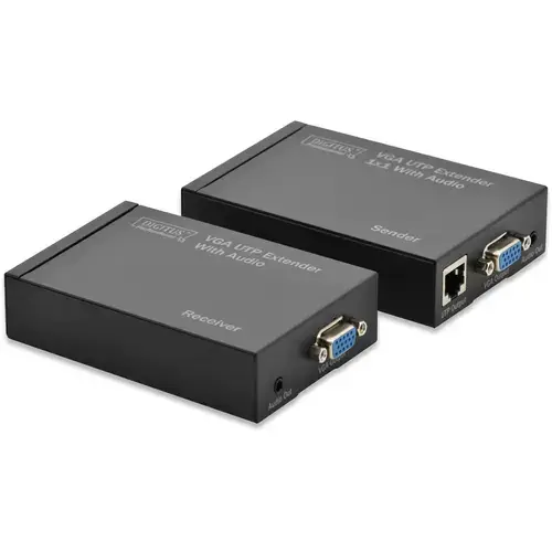 Extender Audio/Video, 300m, prin Cat5. Digitus