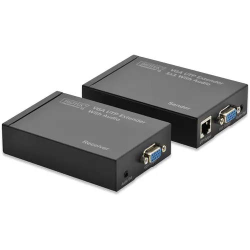 Extender Audio/Video, 300m, prin Cat5. Digitus