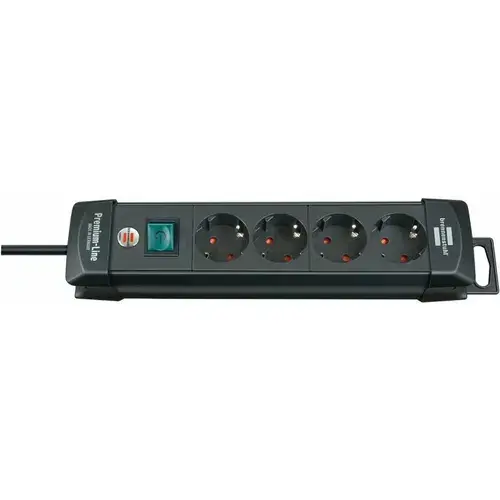 Prelungitor cu priza multipla, 4 posturi, 1.8m, Switch, Premium-Line, Brennenstuhl